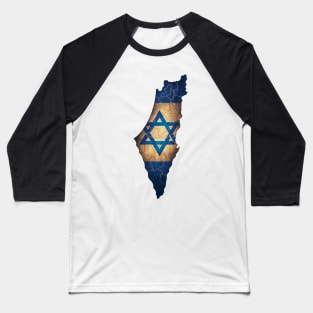 ISRAEL MAP Baseball T-Shirt